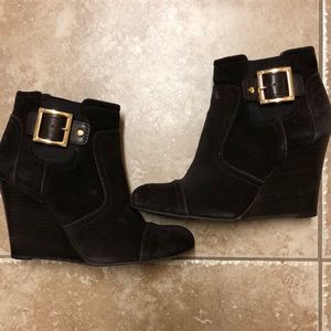 Brown Tory Burch Wedges